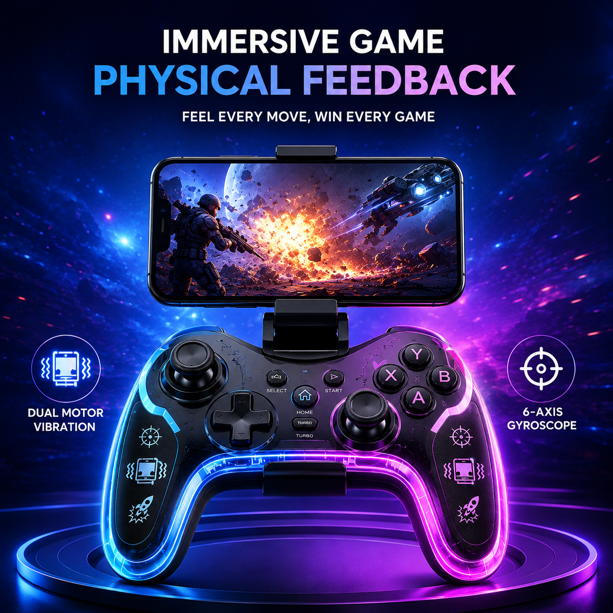 Xtrike Me - RGB Wireless Gamepad ©