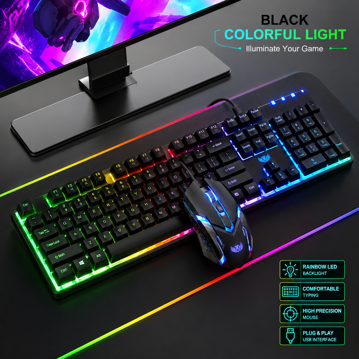 USB Interface Game Keyboard