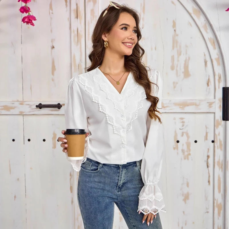 Shirt With Stylish Flared Sleeves
