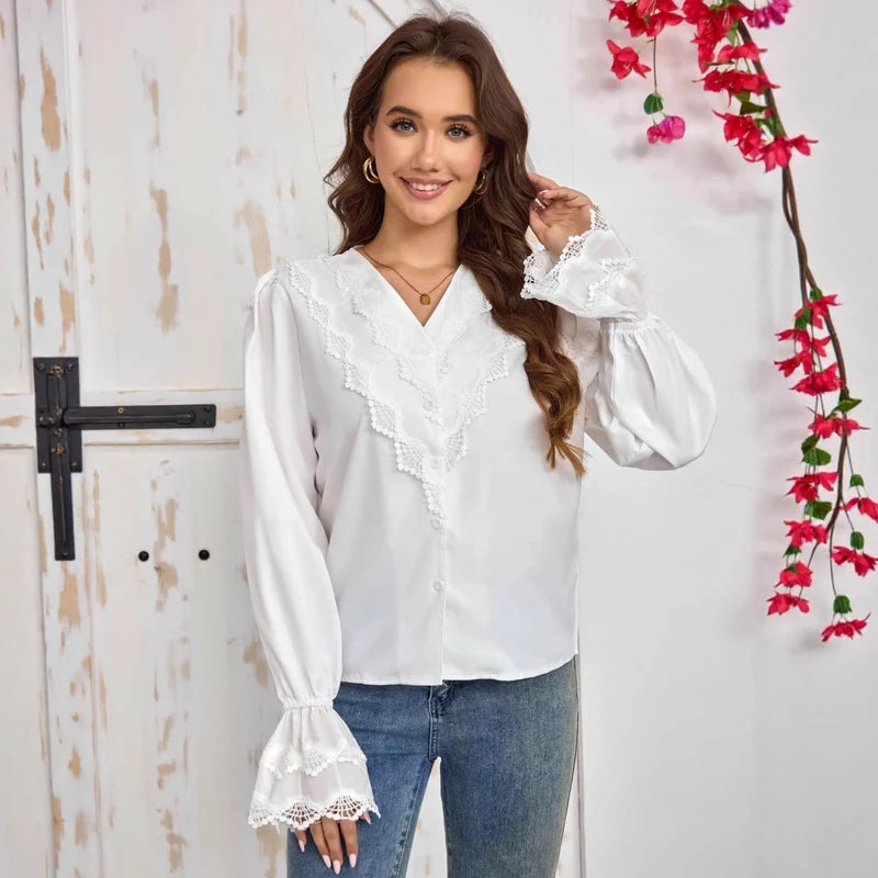 Shirt With Stylish Flared Sleeves