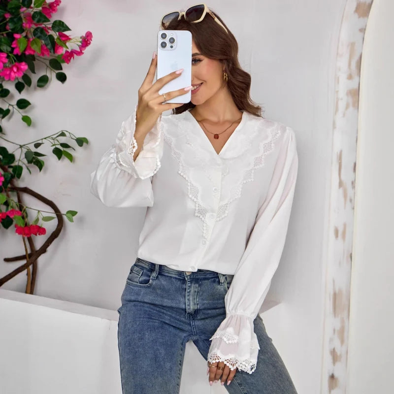 Shirt With Stylish Flared Sleeves
