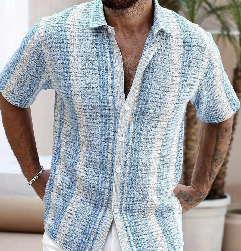 Printed Short-Sleeve Beach Shirt
