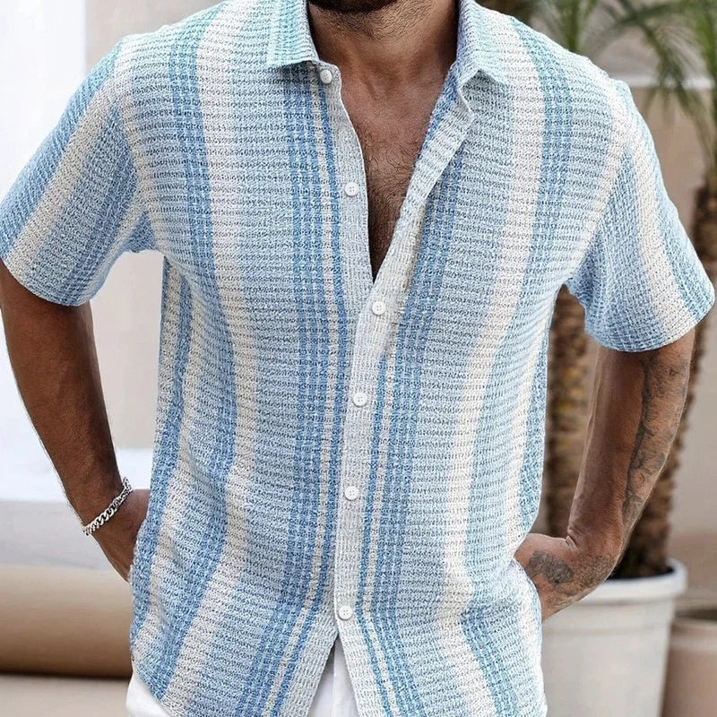 Printed Short-Sleeve Beach Shirt