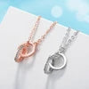 Double Ring Necklace