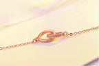 Double Ring Necklace