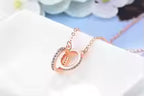 Double Ring Necklace