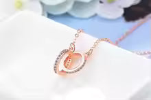 Double Ring Necklace
