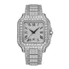 Straight European Hip Hop Diamond Quartz Wrist Watch
